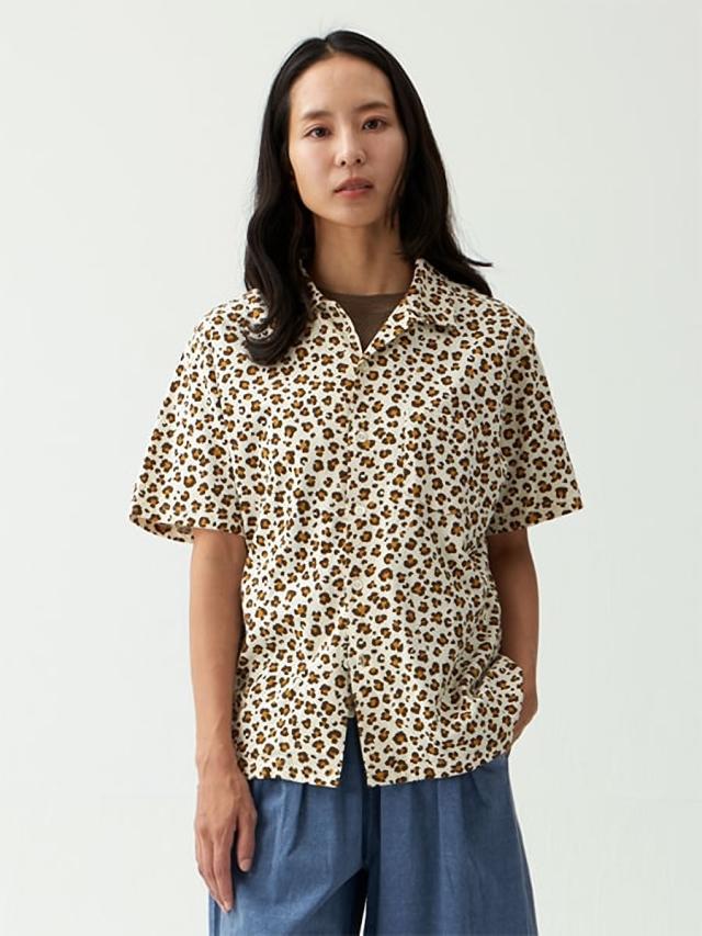 数量限定商品 】半袖シャツ グッドオン GOOD ON 半袖 レオパード