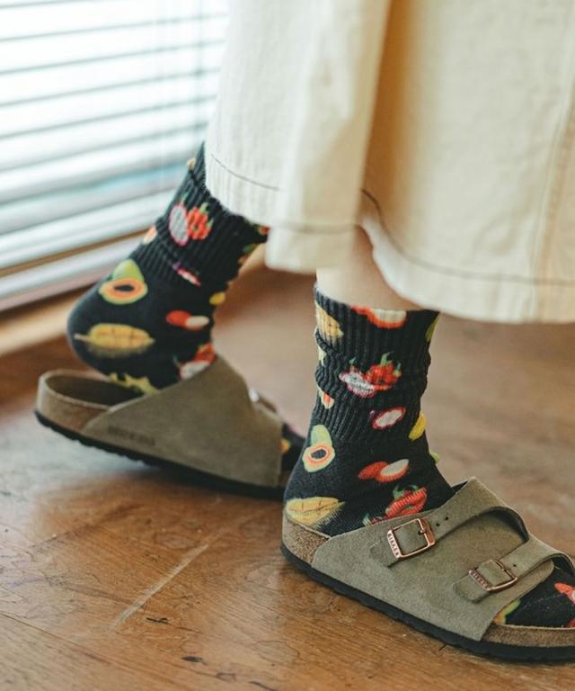 靴下 ジムマスター Gym Master ハッピーペイント クルーソックス