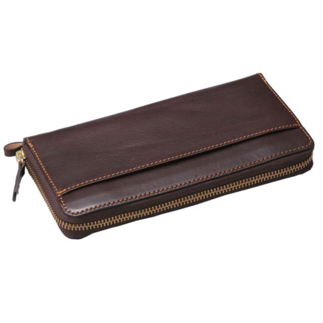 ホークカンパニー 財布 Hawk Company イタリアン レザー ジップ ロング