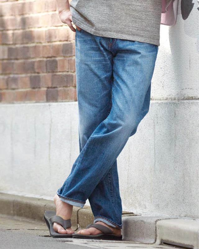 ジャパンブルージーンズ アメリカ綿 エイジングウォッシュ セルヴィッチ CIRCLE サークル クラシックストレート ジーンズ ハードデニム 14.8oz JAPAN BLUE JEANS ( J401 ) メンズ カーブベルト ジッパーフライ メンズ デニムパンツ アーベン 赤耳 セルビッチ