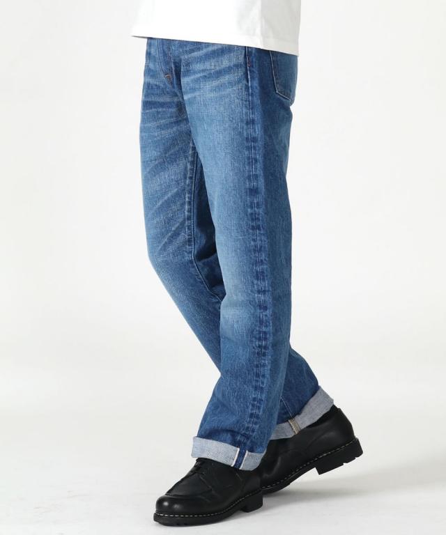 ジャパンブルージーンズ アメリカ綿 エイジングウォッシュ セルヴィッチ CIRCLE サークル クラシックストレート ジーンズ ハードデニム 14.8oz JAPAN BLUE JEANS ( J401 ) メンズ カーブベルト ジッパーフライ メンズ デニムパンツ アーベン 赤耳 セルビッチ