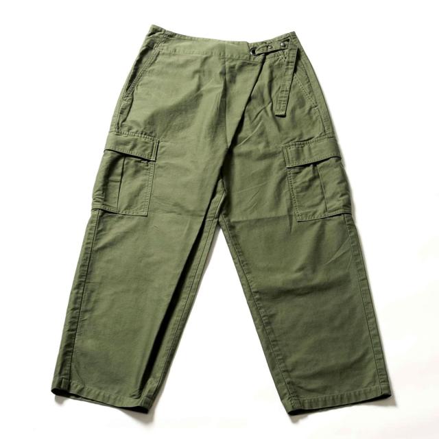 JOHNBULL ミリタリーラップパンツ 　デニム　 Sサイズ ジョンブル レディース Johnbull テーパード ミリタリーラップ