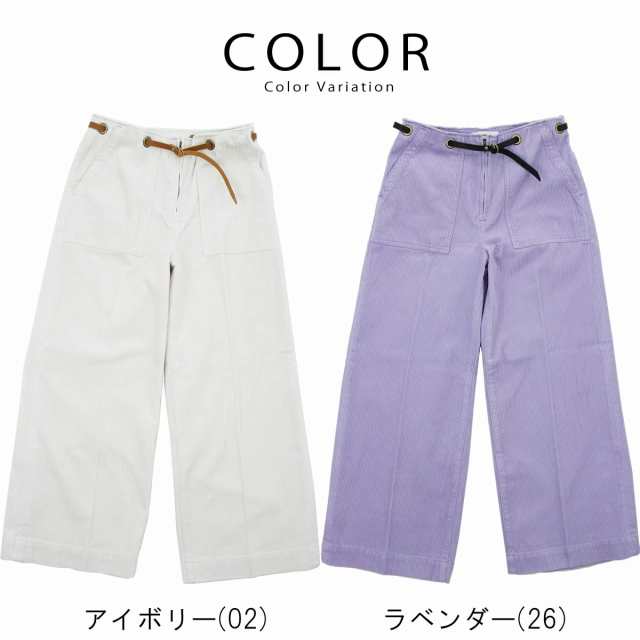 ジョンブル レディース ボトムス JOHNBULL ベルトコーデュロイ