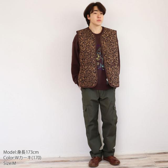 ベスト ジョンブル メンズ Johnbull キルティングジップベスト ( jm233l13 ) ジップ アウトドア チョッキ キルティングベスト アウター ジャンパー シンサレート中綿 断熱性 保温性 中綿 軽量 レオパード 豹柄 ペイズリー 総柄 レイヤード John bull おしゃれ アーベン_2