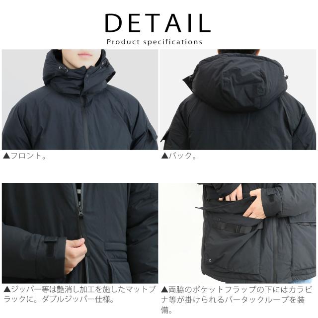 ジョンブル メンズ Johnbull ナイロン レトロフーディー ダウン 