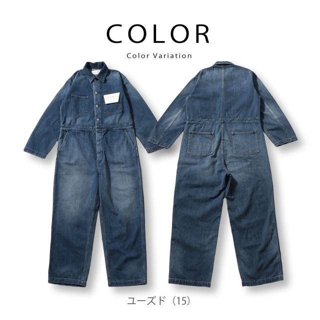 ジョンブル メンズ 12.5オンスデニムオールインワン サロペット