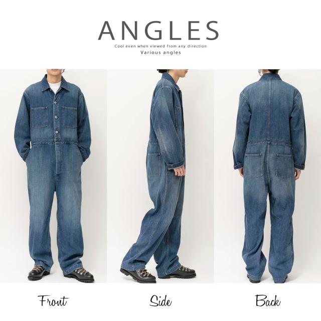 ジョンブル【JOHNBULL】オールインワン 21689 デニム つなぎ S ジョンブル【JOHNBULL】オールインワン 21689 デニム つなぎ S