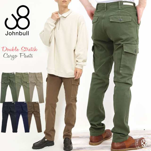 永遠の定番カーゴ】ジョンブル メンズ Johnbull スリムパンツ ダブル ...