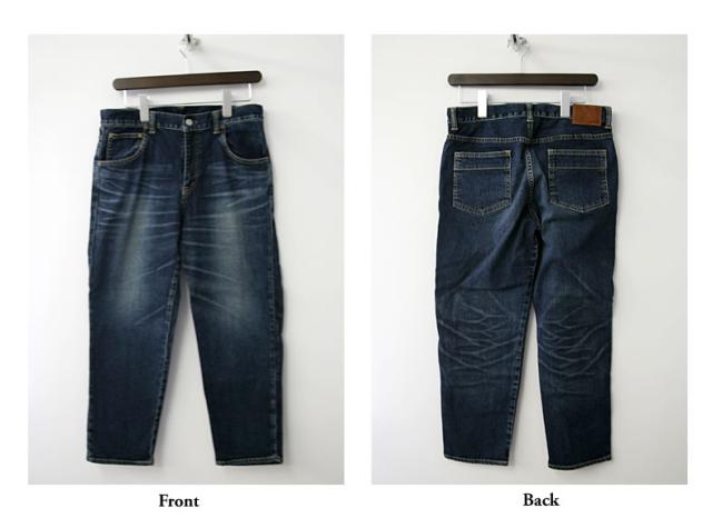 DEEPBLUE ディープブルー アンクル丈 甘織り ストレッチ デニムパンツ