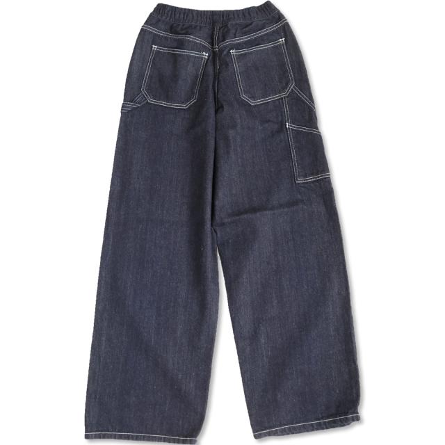 ベイカージーンズ ディープブルー DEEP BLUE ぐるゴムベーカーデニムパンツ ( 72979 ) インディゴブルー デニム バギーパンツ ワークワイドデニムパンツ ワイドシルエット deepblue レディース ボトムス ミリタリー おしゃれ アーベン 普段使い 実用的 日本製