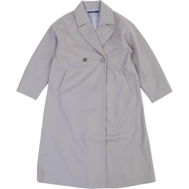 レディースコート ZAMPA ザンパ ジャージフラノ ドロップ ビッグカラー