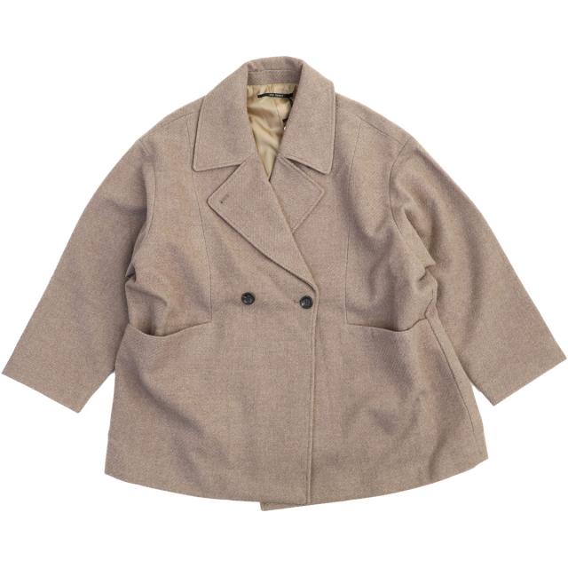 レディースコート ZAMPA ザンパ ビックカラー オーバーサイズコート