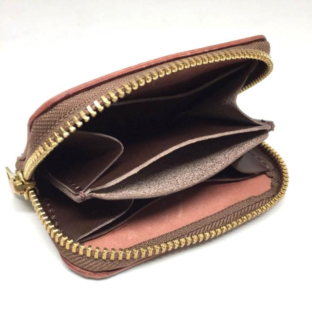 ミニ財布 Lien リアン コードバン ラウンドミニウォレット 栃木レザー