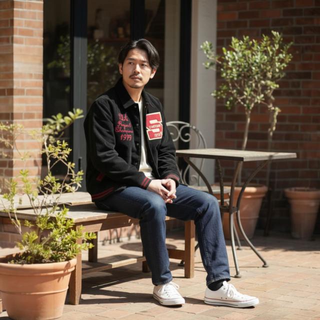 STUDIO DARTISAN ステュディオ・ダ・ルチザン コーデュロイ スタジアムジャケット ( 4626 ) スタジャン 中綿キルト 裏地付き チェーンステッチ刺繍 フェルトパッチ メンズ アウター ステュディオダルチザン スタジオ 正規取扱 メンズ おしゃれ アーベン_4