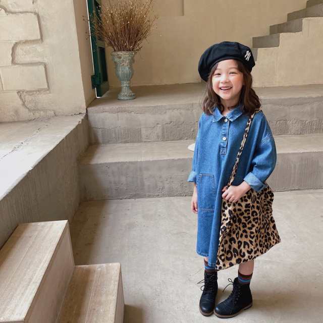 子供服 デニムワンピース チュニック シャツワンピース ジーンズ ワンピース キッズ デニムシャツ 秋 ジーンズ お出かけ ロングの通販はau Pay マーケット 子供服 スマイリーマミー