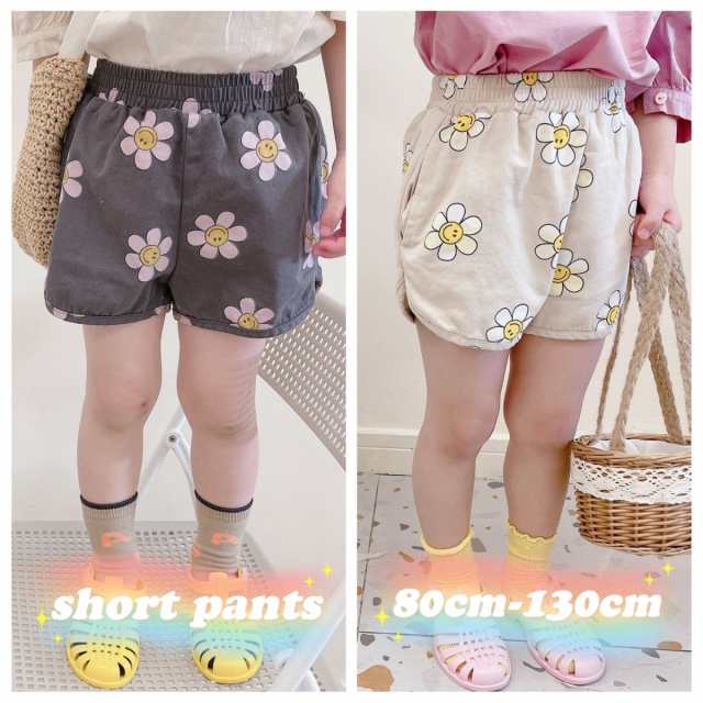 子供服 花柄ショートパンツ スマイル にこちゃん 夏 半ズボン 女の子 女児 キッズ ベビー ボトムス おしゃれの通販はau Pay マーケット 子供服 スマイリーマミー