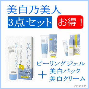 送料無料 美白乃美人 美白パック 美白クリーム 完璧セット４の通販はau Pay マーケット わくわく店