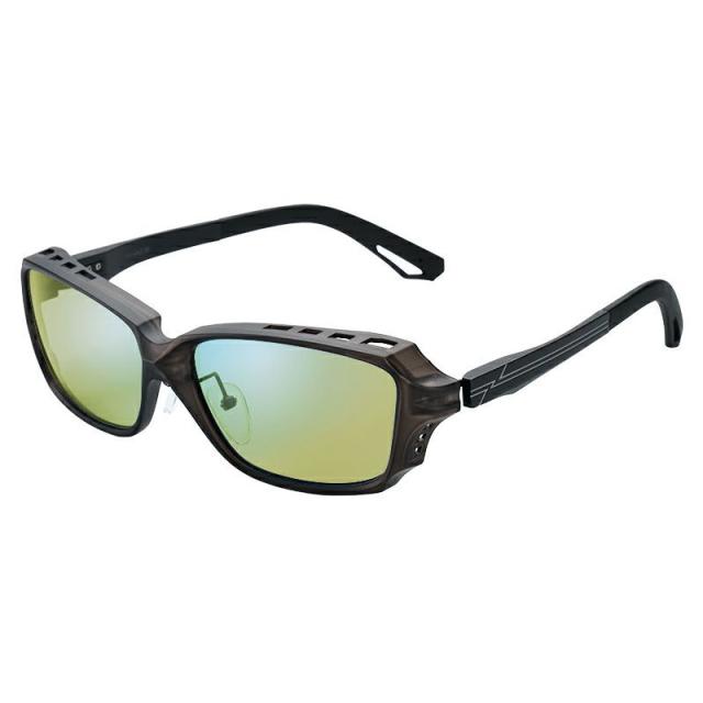 グレンフィールド 偏光グラス シェイド F-2242 イーズグリーン/ブルーミラー