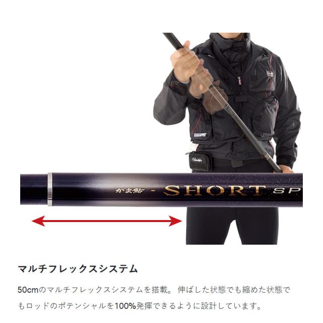 がまかつ 鮎竿 がま鮎 ショートスペシャル マルチフレックス 7.0(6.5)m