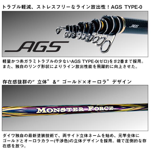 ダイワ 磯竿 モンスターフォース AGS 尾長H50 23年追加モデル_1