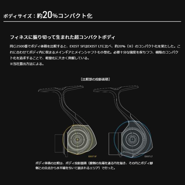 ダイワ スピニングリール イグジスト SF1000S-P 23年モデル