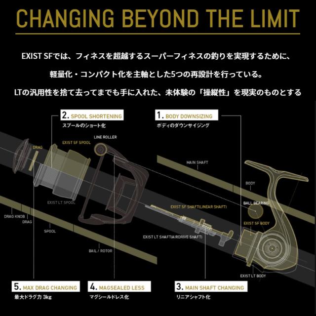 ダイワ スピニングリール イグジスト SF2000SS-H 23年モデル