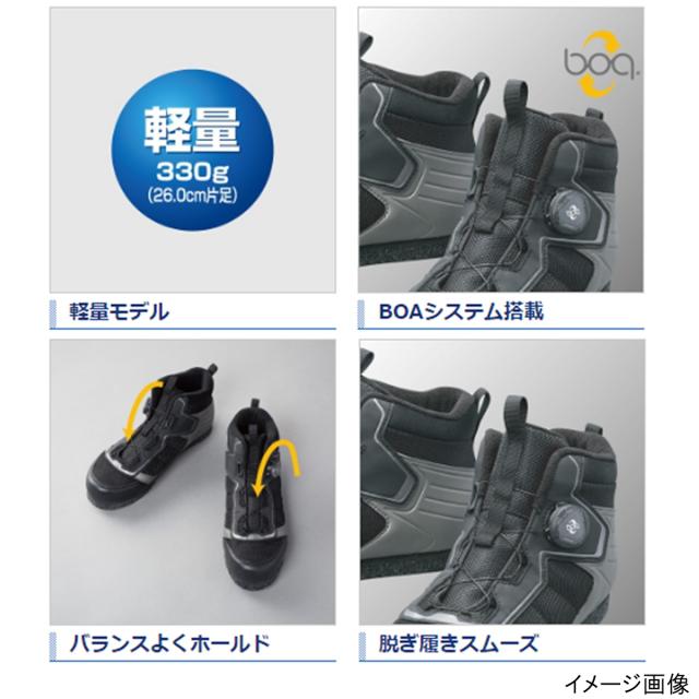 シマノ フットウェア カットラバーピンフェルトフィットシューズ LT FS-041Q 26.5cm ブラック