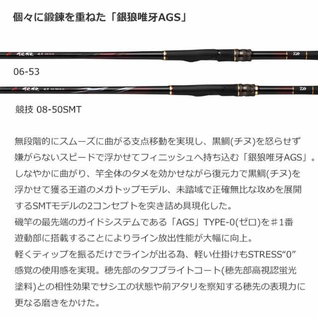 セール特価 磯竿 ダイワ 銀狼唯牙 磯竿 23年モデル 00-53・Q AGS ロッド