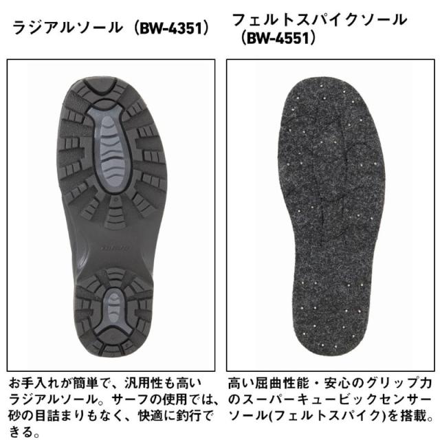 ダイワ ウェーダー BW-4351(ラジアルソール)ブレスウェーダー S (24.0-24.5cm) ブラック_7