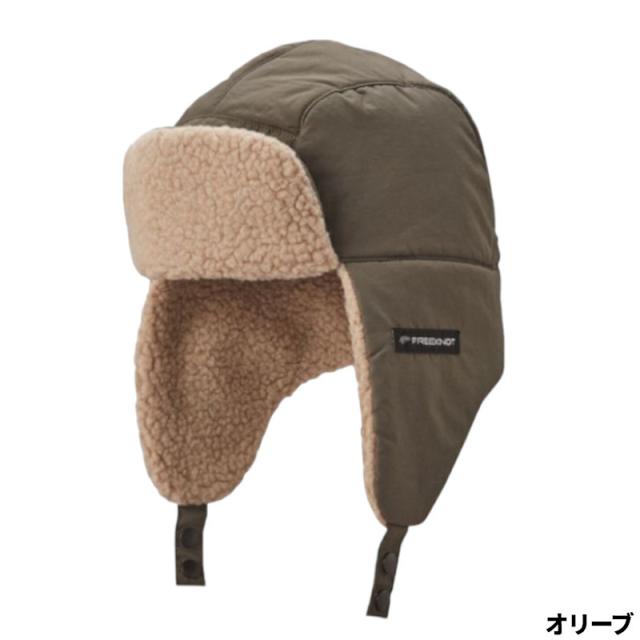 防寒キャップ フリーノット フォーオン フライトキャップ フリー オリーブ Y3203の通販は