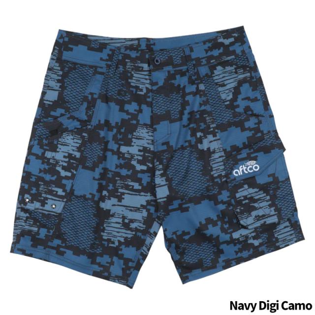 ウェア AFTCO(アフコ) Men’s Tactical Fishing Shorts M82 XS(US Size-30) Navy Digi Camo