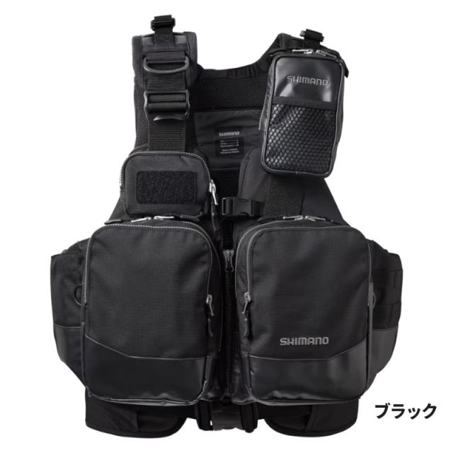 シマノ ライフジャケット サーフトリッパーベスト L ブラック VF-275W