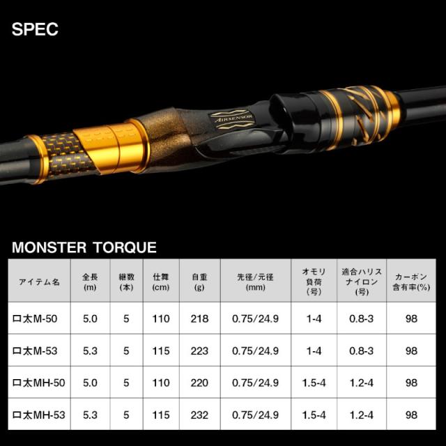 ダイワ 磯竿 モンスタートルク 口太M-53 23年モデル 磯竿