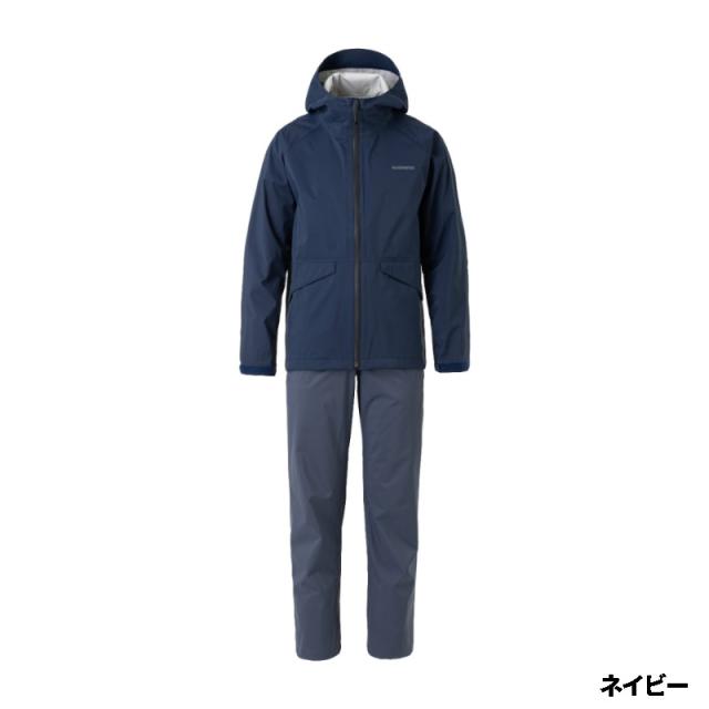 【現品限り】 シマノ レディースウェア ベーシック フィッシングレインスーツ WM ネイビー RA-005V