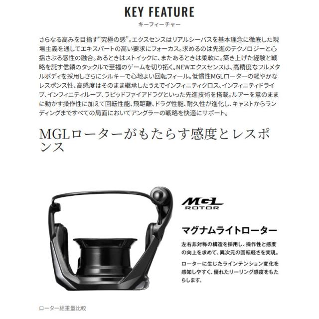 【現品限り】 シマノ スピニングリール 25 エクスセンス 3000MHG_5