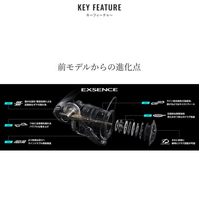 【現品限り】 シマノ スピニングリール 25 エクスセンス 3000MHG_8