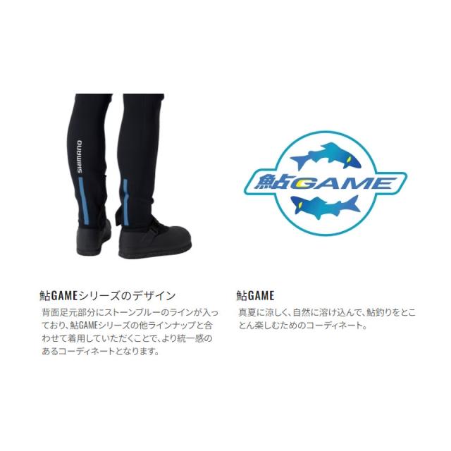 シマノ 鮎GAME サマータイツ2.5 LA FI-041X 新品 シマノ 鮎GAME サマータイツ2.5 LA ブラック FI-041X 【公式通販】