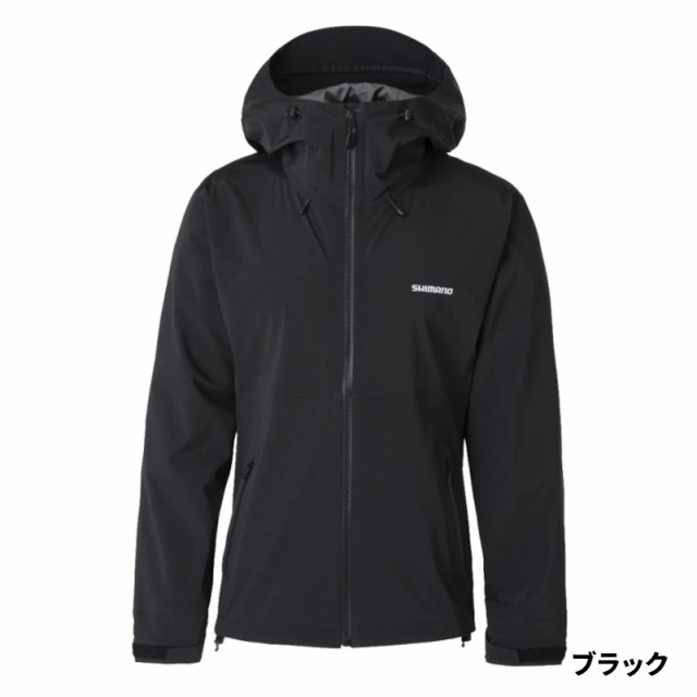 【アウトレット】 シマノ ウェア ストレッチ レインジャケット XL ブラック RA-006Vの通販は