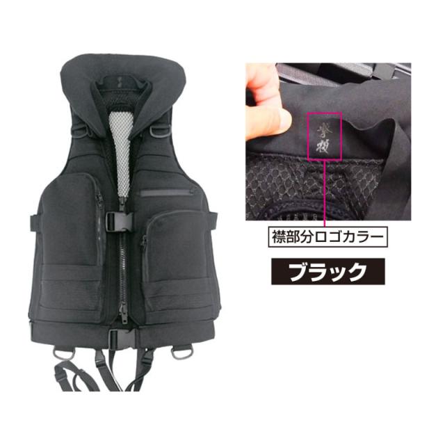 オーナー ライフジャケット 撃投 ボディプロテクター4 ブラック No