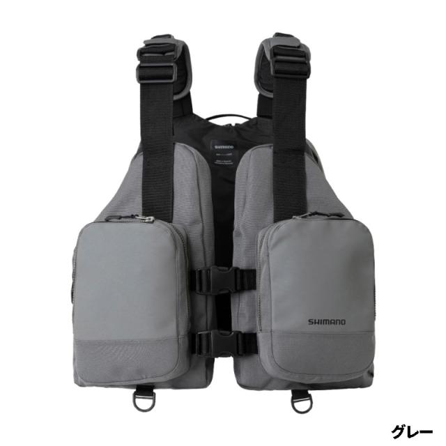 【現品限り】 シマノ ライフジャケット デタッチャブルアクトベスト グレー VF-046V