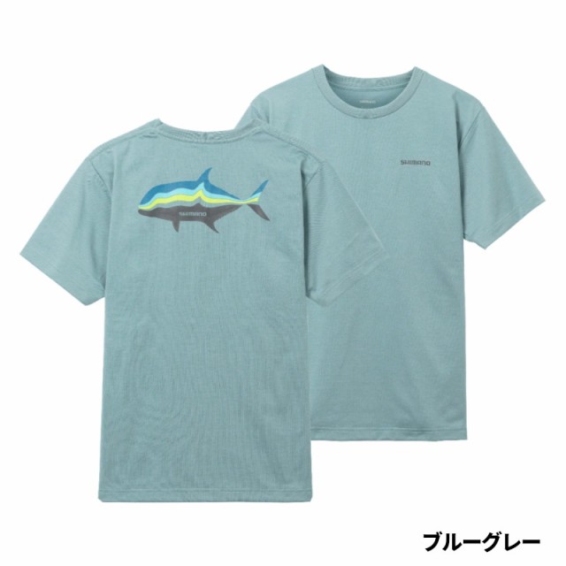 超特価セール中 シマノ ウェア グラフィック 速乾 Tシャツ 2XL ブルー