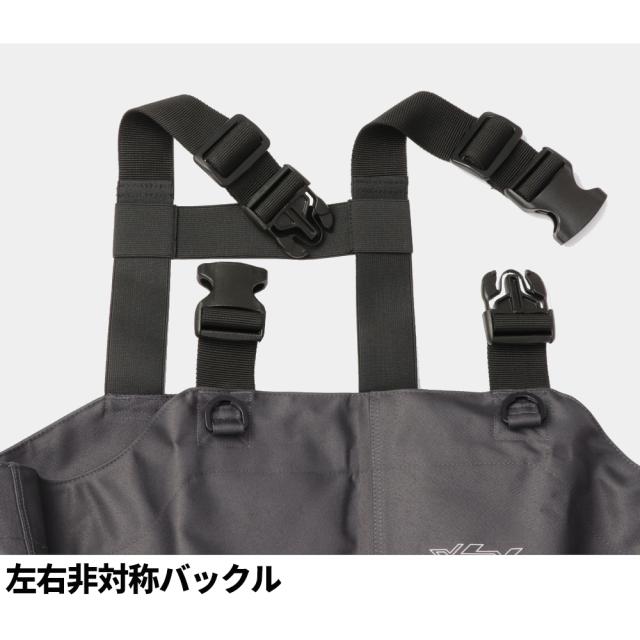 ウェーダー XOOX チェストハイウェーダー ラジアルソール M 25.0cm ダークグレー