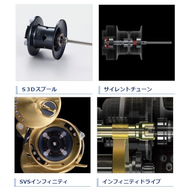 シマノ ベイトリール カルカッタコンクエスト 100 RIGHT(右) (ベイトリール) [2021年モデル]_3