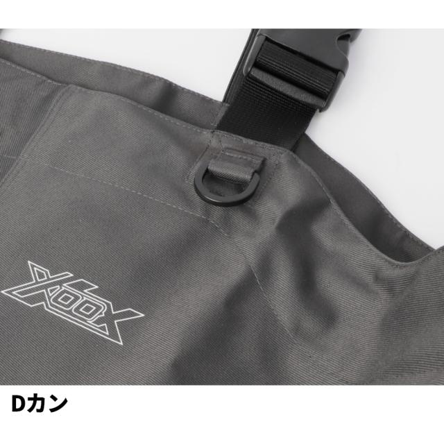 ウェーダー XOOX チェストハイウェーダー ラジアルソール L 26.0cm ダークグレー