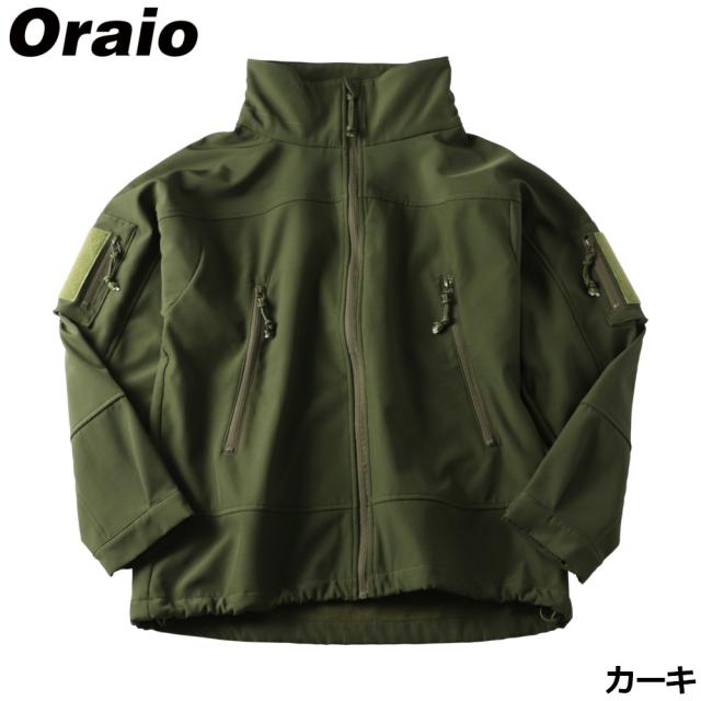 防寒ウェア Oraio(オライオ) ソフトシェルジャケット XL カーキ