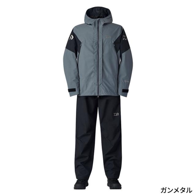 ダイワ ウェア DR-1825 ゴアテックス コンビアップレインスーツ XL ガンメタル