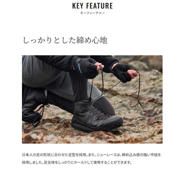 シマノ フットウェア ジオロックゲームシューズ カットラバーピンフェルト 25.5cm グレーブルー FS-273Y