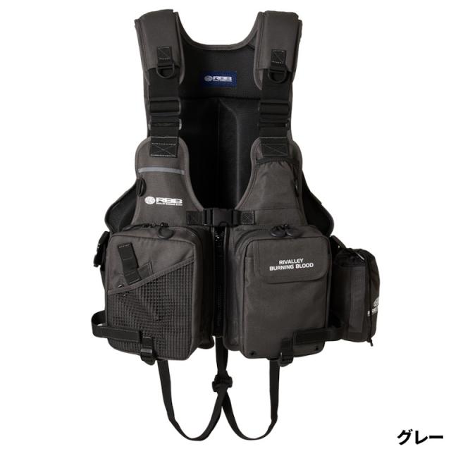 双進 ライフジャケット RBB タイドゲームベストII フリー グレー 7761
