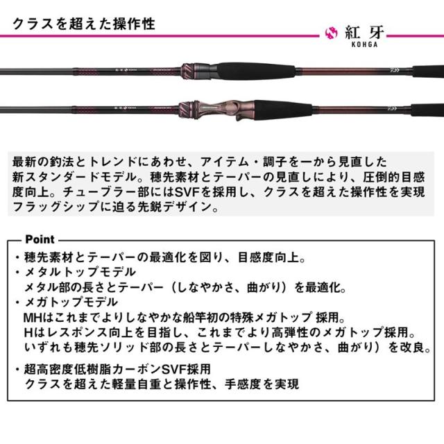 ダイワ 船竿 25 紅牙テンヤゲーム MX MH-240・J_2