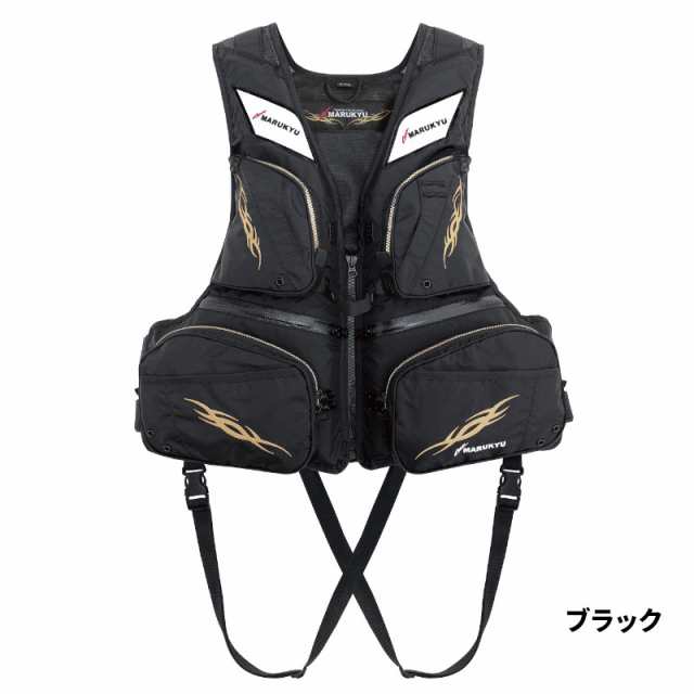 マルキュー ライフジャケット PFD03 L2 (レジャー用ライフジャケット) L-LL ブラック